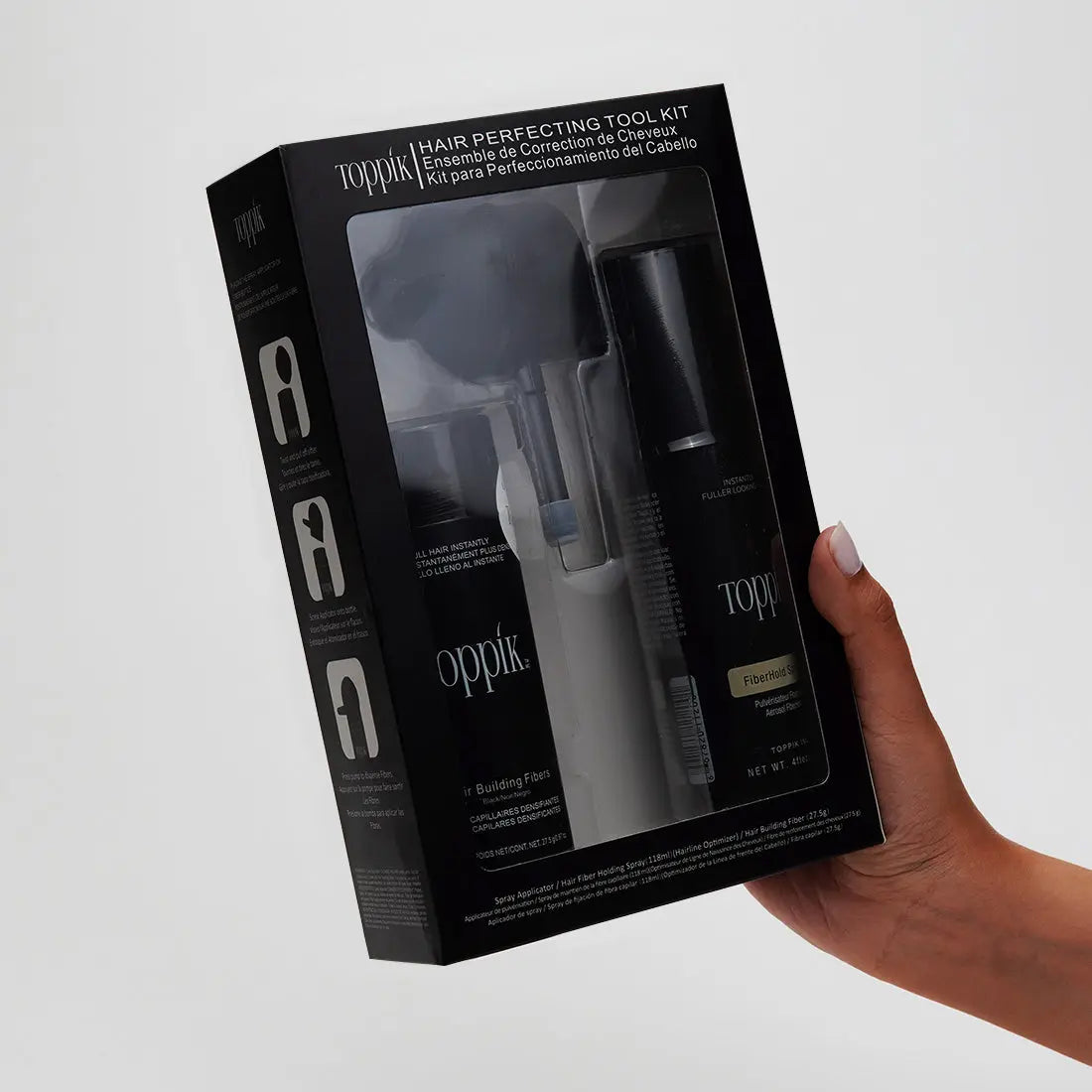 Toppik 3 in 1 Hair Perfecting Toolkit (Dark Brown) 